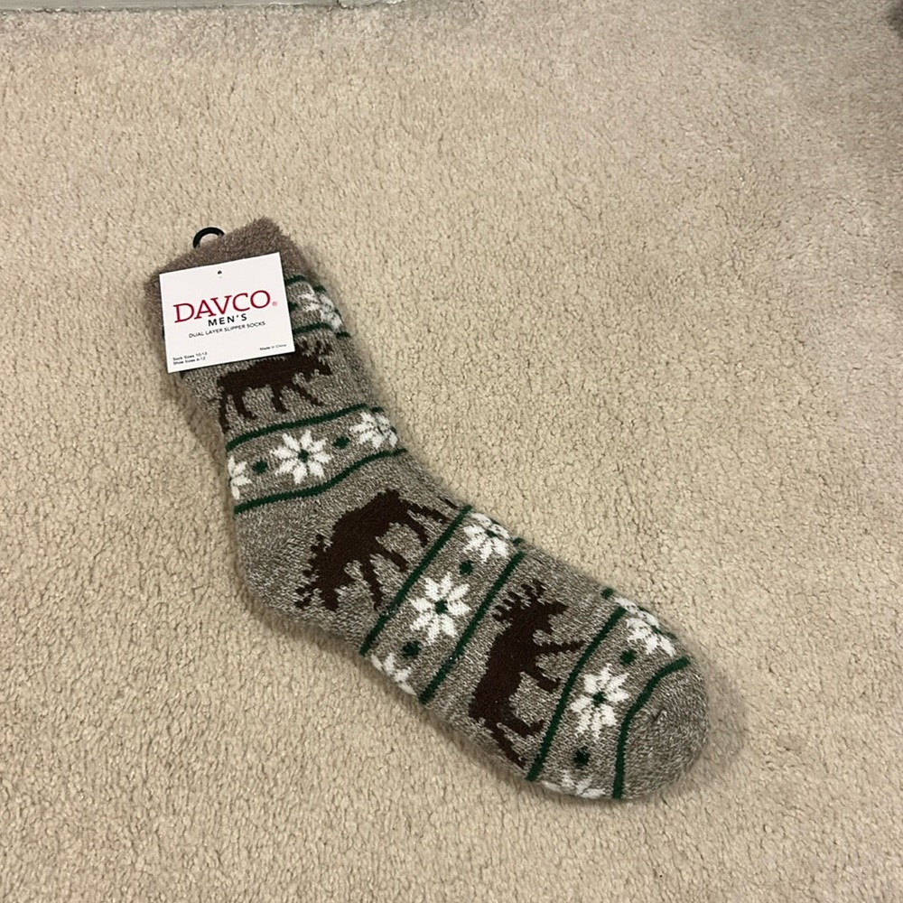 Men’s Dual Layer Slipper Socks